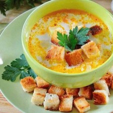 Куриный сырный суп с плавленым сыром
